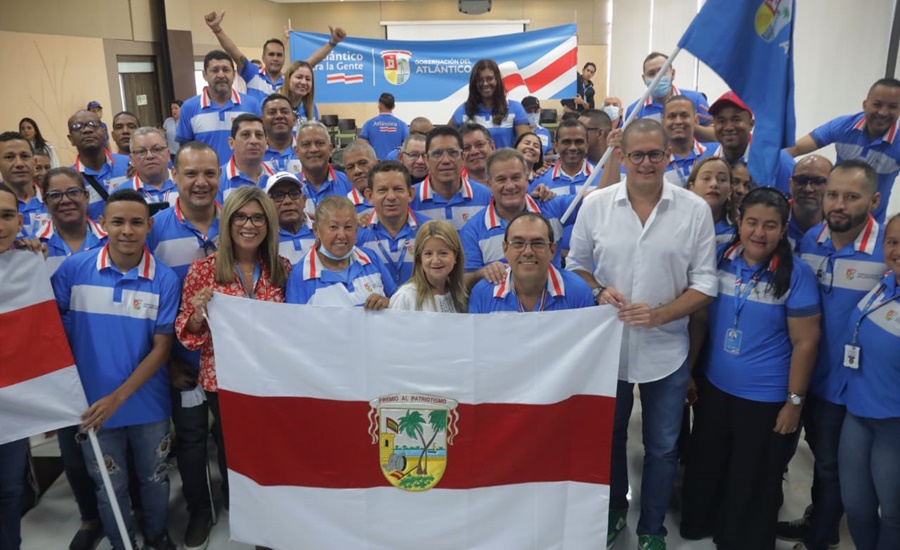 Gobernadora Noguera entregó bandera a deportistas de la Gobernación que participarán en los XXI Juegos Nacionales de Servidores Públicos