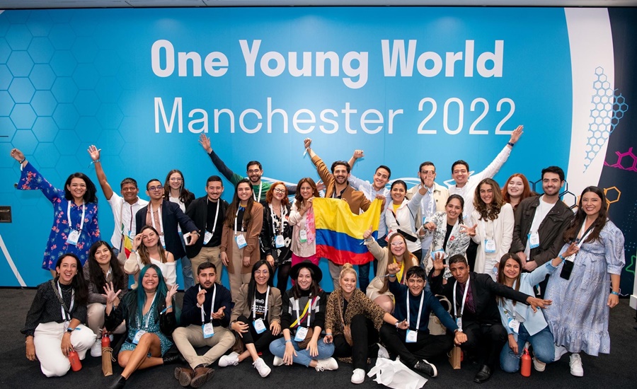 Jóvenes barranquilleros dejan huella en cumbre ‘One Young World’ en Manchester