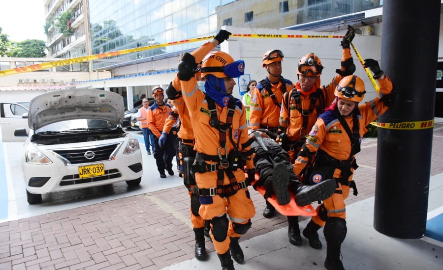Gobernación del Atlántico realizó simulacro de emergencia