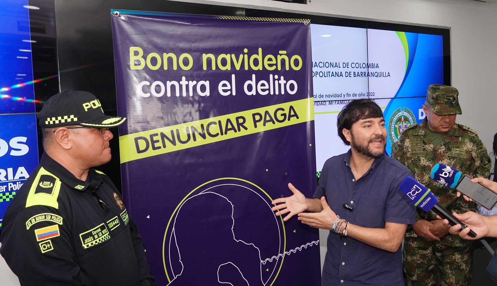 Distrito Barranquilla y Policía Metropolitana lanzan ‘Bono navideño’, nuevo plan de recompensa contra el delito durante esta temporada