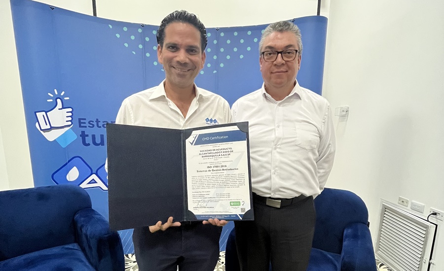 Triple A recibe certificación por su políticas de prevención antisoborno