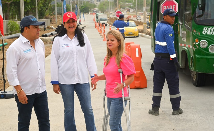 Gobernadora del Atlántico habilitó el primer carril de la Gran Vía
