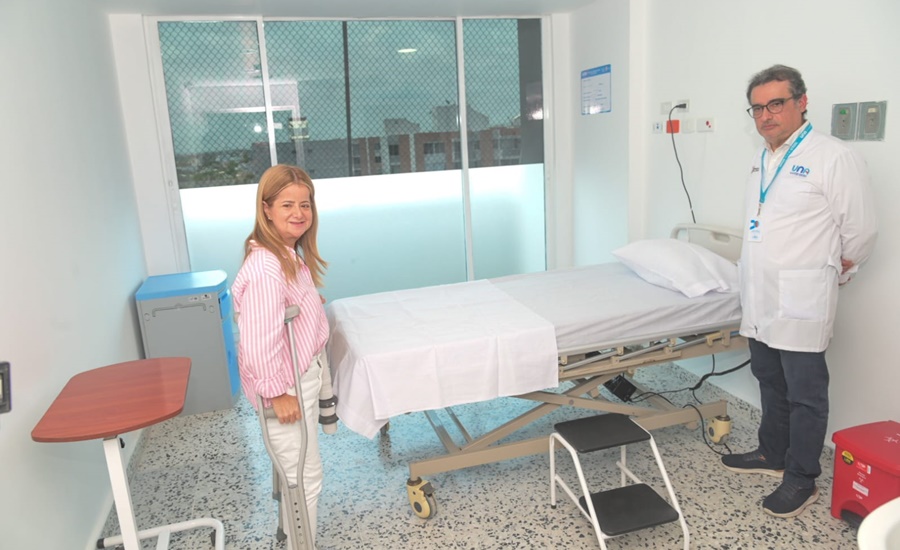 Gobernadora del Atlántico entregó 56 camas nuevas para ampliar la capacidad hospitalaria de la sede de Alta Complejidad de la ESE UNA