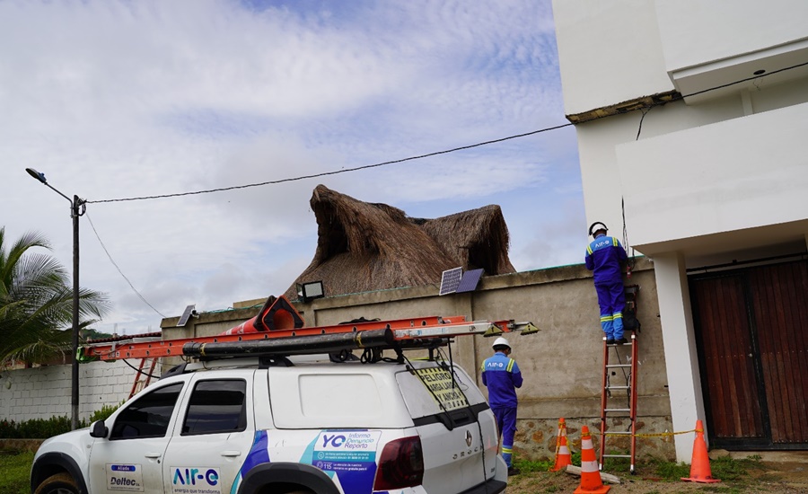En zona rural de Santa Verónica, detectan hotel conectado a la energía en forma “pirata” en Salinas del Rey