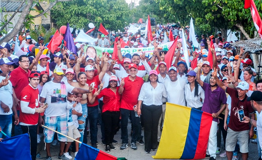 Multitudes recibieron a Eduardo Verano en centro y sur del Atlántico