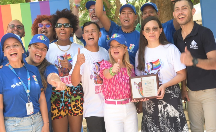 Gobernadora del Atlántico recibió reconocimiento por su compromiso con la comunidad LGBTIQ+ del departamento