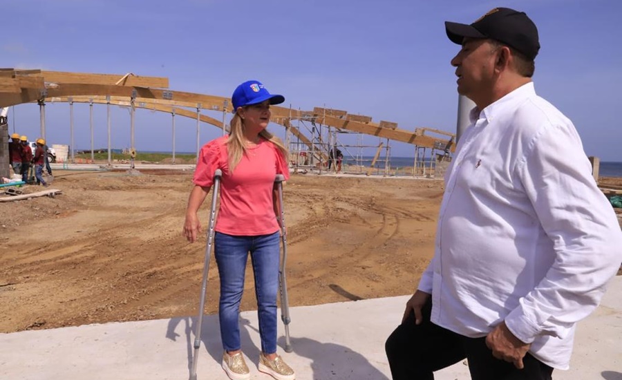 «Avanzan las obras del Centro de Deportes Náuticos en Salinas del Rey, donde seguiremos impulsando el turismo deportivo»: Elsa Noguera