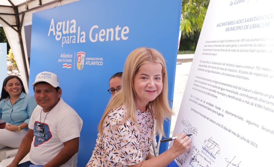 «Con las obras de alcantarillado, hemos mejorado la calidad de vida de 373 mil atlanticenses”: Elsa Noguera