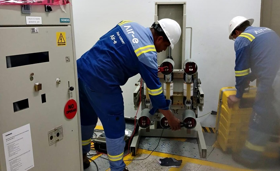 Trabajos coordinados de Air-e y Transelca permiten la normalización del servicio de energía