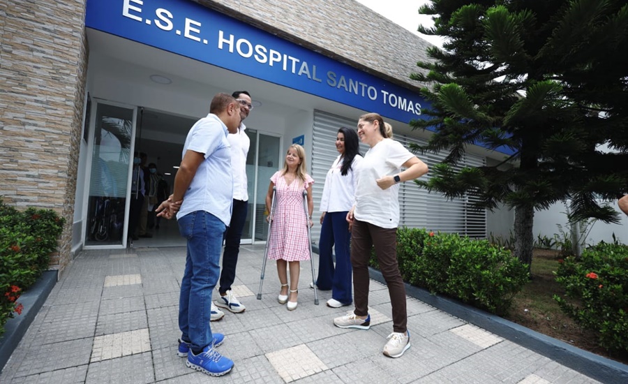Gobernadora del Atlántico entregó obras de ampliación y modernización del hospital de Santo Tomás