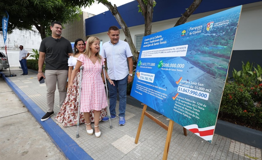 Gobernadora del Atlántico entregó obras de ampliación y modernización del hospital de Santo Tomás
