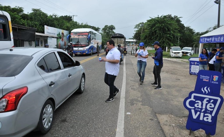 Con 12 puestos de control, Tránsito del Atlántico garantizó la seguridad vial durante la semana de receso