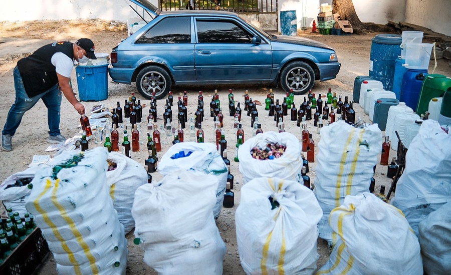 Decomisan licor adulterado y de contrabando en Barranquilla y Baranoa