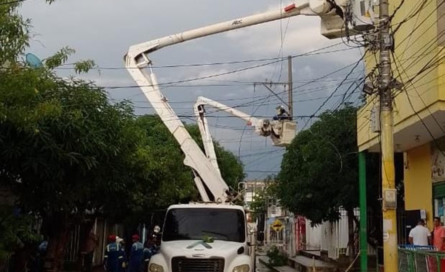 Mantenimiento de alta tensión en la subestación Riomar
