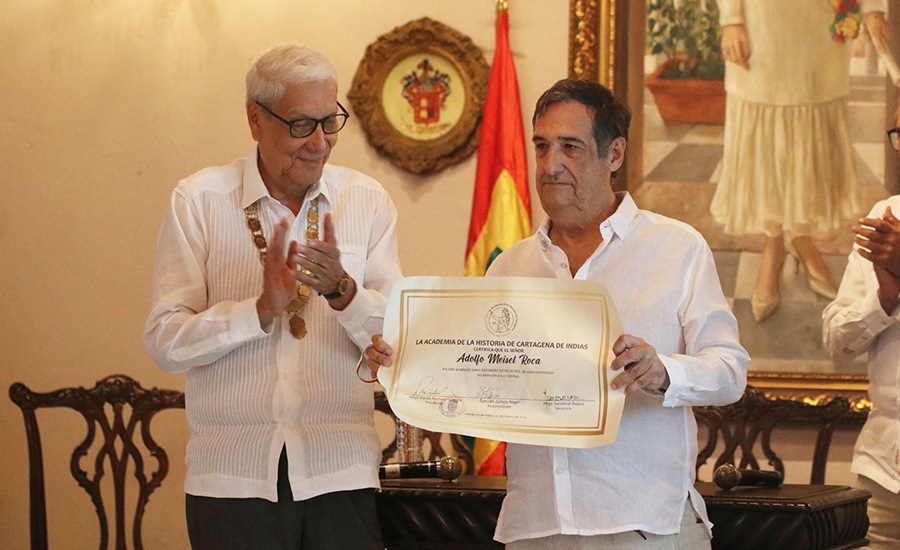 Adolfo Meisel fue recibido como miembro de número de la Academia de la Historia de Cartagena