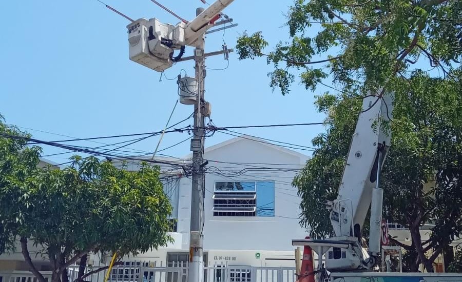 Lavado de la línea que suministra energía al sur del Atlántico