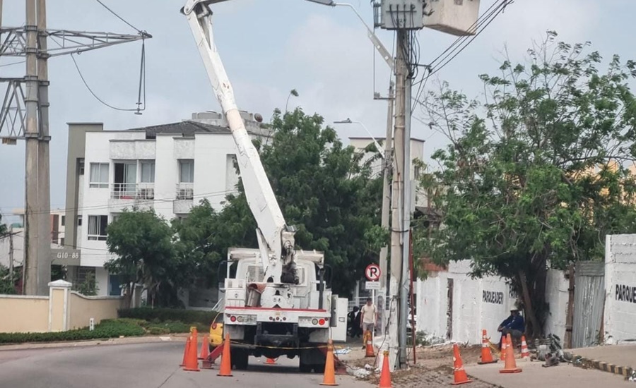 Trabajos eléctricos en circuitos Pumarejo, San Martín y Caracolí 1