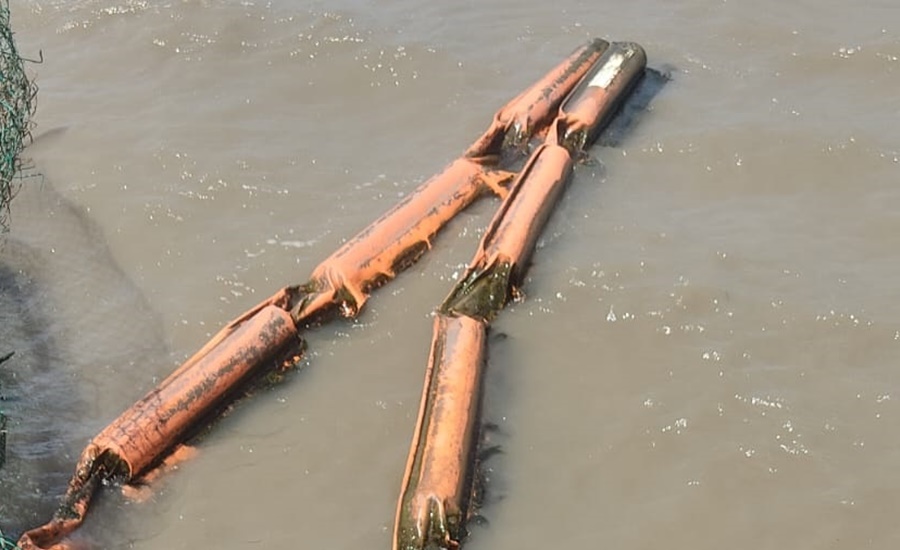 C.R.A. denuncia hurto de piezas en barreras flotantes instaladas en ciénaga de Mallorquín