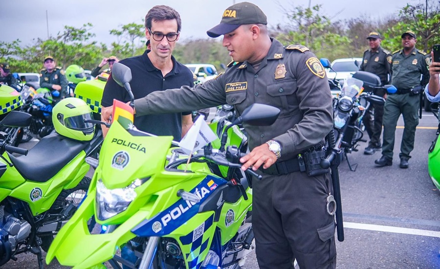 Mebar recibe robusta dotación producto de la tasa de seguridad y convivencia que recauda la Gobernación del Atlántico