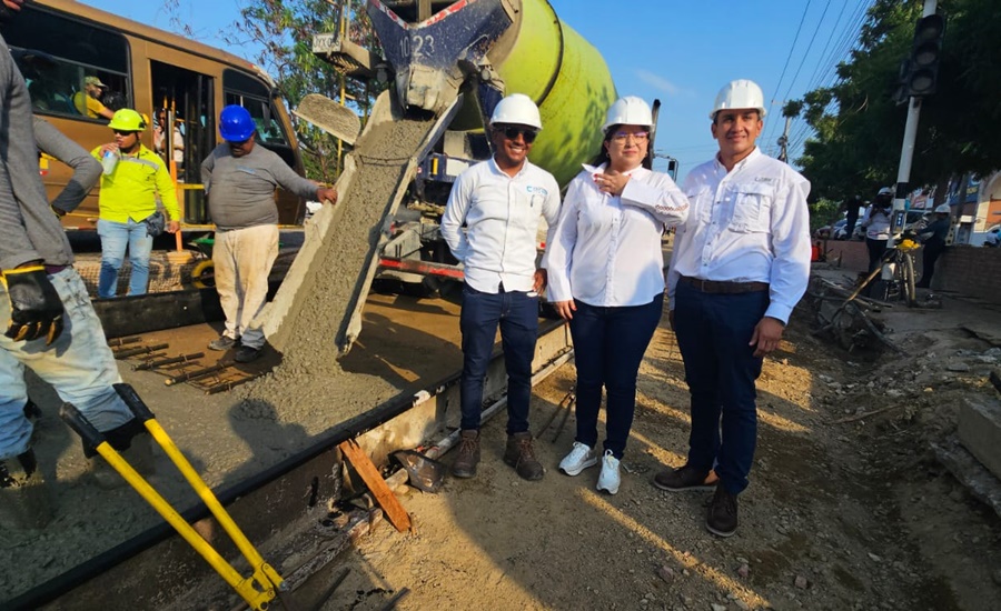 Arrancó el vaciado de concreto del tramo Tauro!