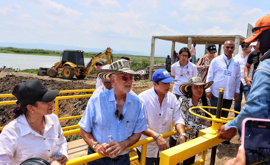 Más para el desarrollo económico del sur: gobernador Eduardo Verano entrega compuertas en el Guájaro