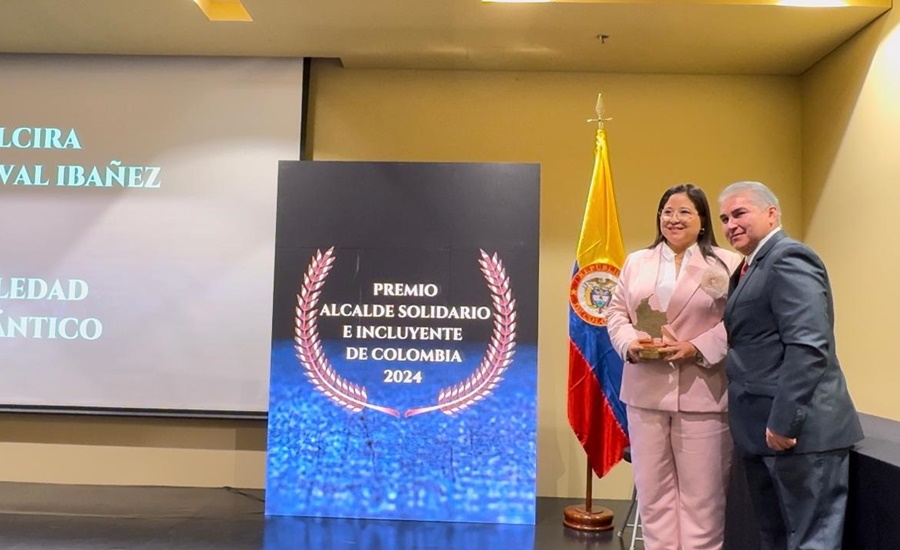 Alcaldesa de Soledad declarada como la gobernante Solidaria e incluyente de Colombia 2024