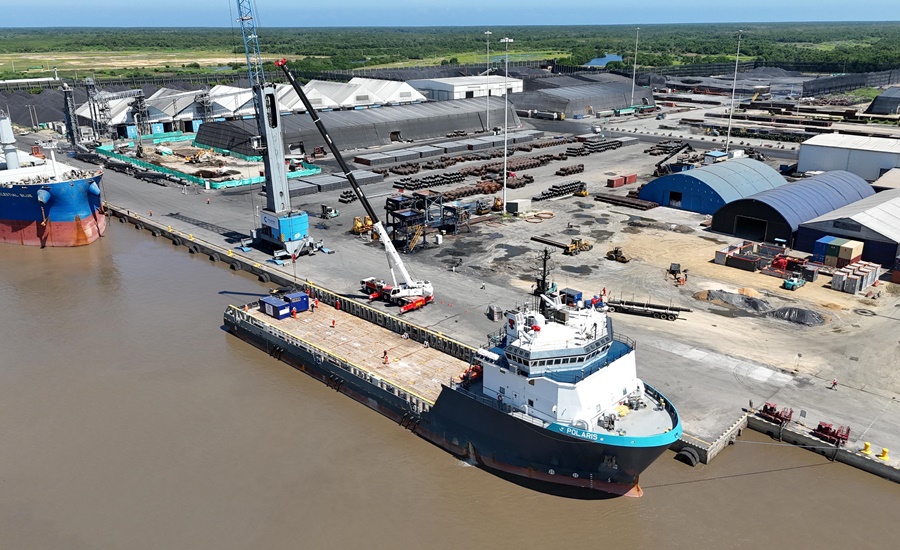 Ecopetrol exporta las primeras 2.500 toneladas de asfalto sólido desde el Puerto de Barranquilla