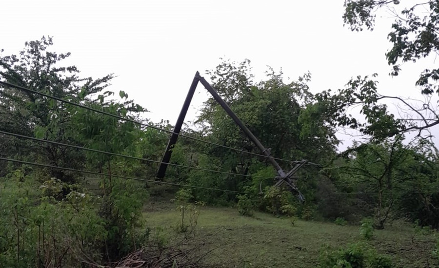 Vendaval afectó servicio de energía en el sur del Atlántico