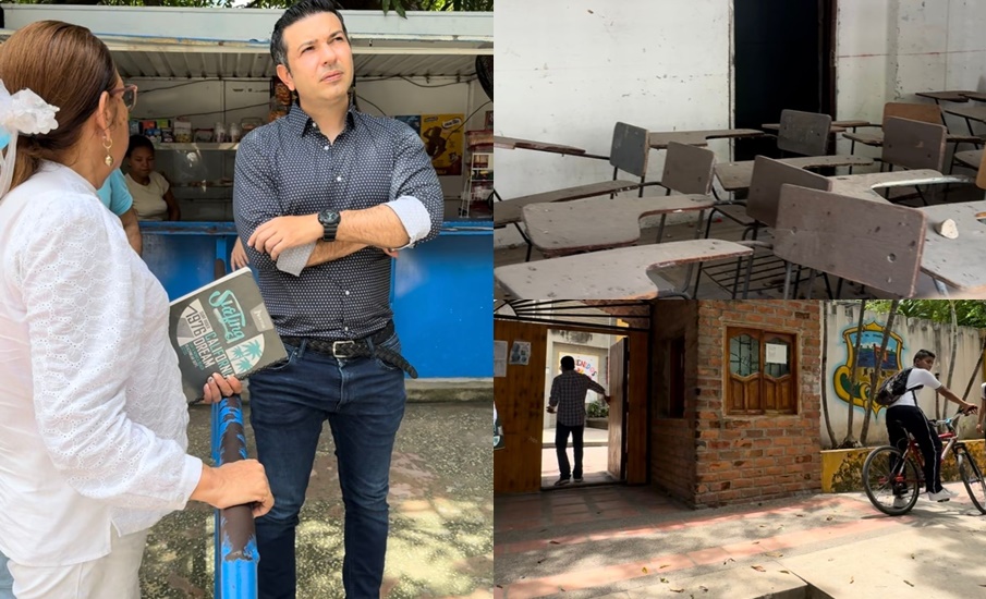 Concejal Juan Camilo Fuentes expresa preocupación por el estado de la Institución Educativa Distrital Castillo de la Alboraya