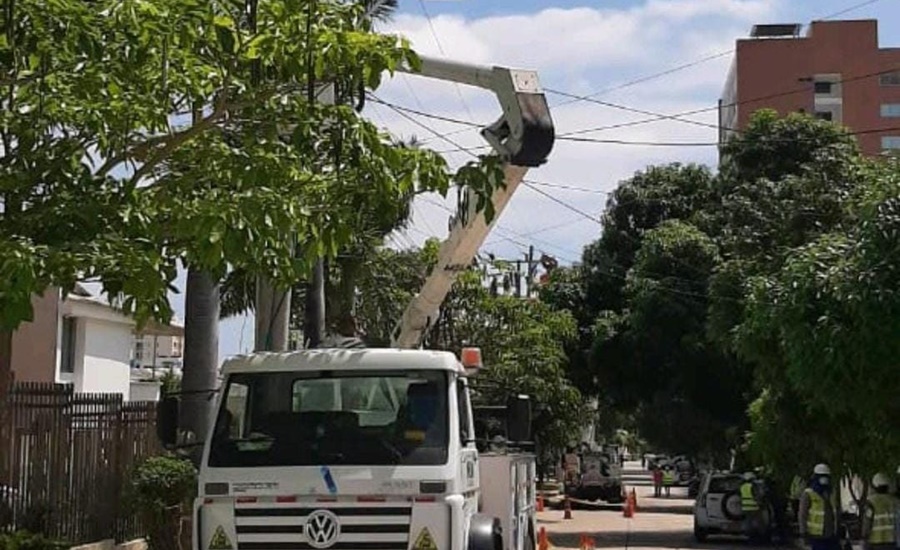 Mantenimiento de red en el circuito Veinte de Julio 15
