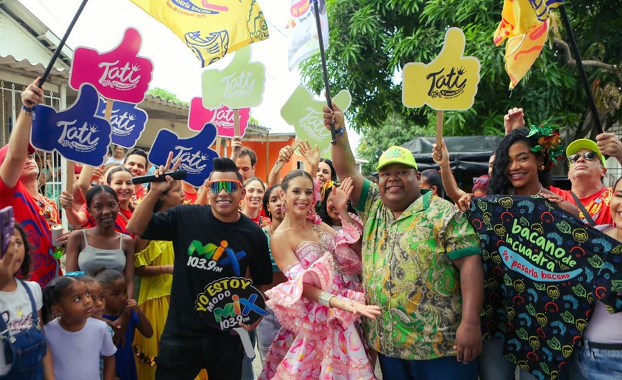Las Caravanas Bacanas de la Reina Tatiana se tomaron los barrios de Barranquilla