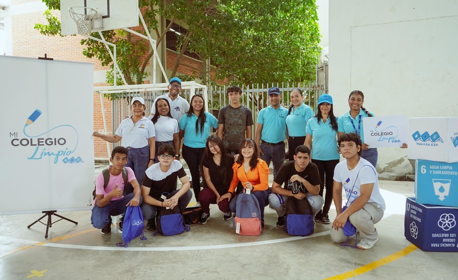 Dos instituciones, una en Barranquilla y otra en Puerto Colombia, son los nuevos ganadores del programa Mi Colegio Limpio de Triple A