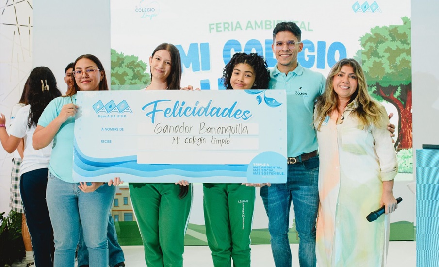 Instituciones educativas Guaimaral, de Tubará, y Helena de Chauvin, de Barranquilla, ganadoras de Mi Colegio Limpio 2024 de Triple A