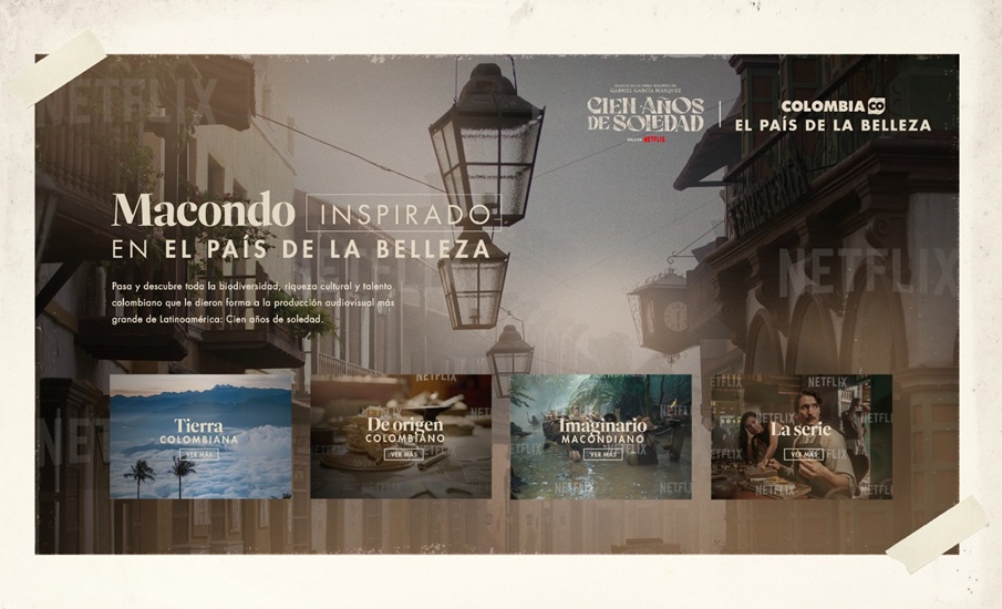 El lanzamiento de la serie "Cien Años de Soledad" producida por Netflix, reafirma el potencial de Colombia como un escenario ideal para producciones internacionales y un destino imperdible para el turismo.