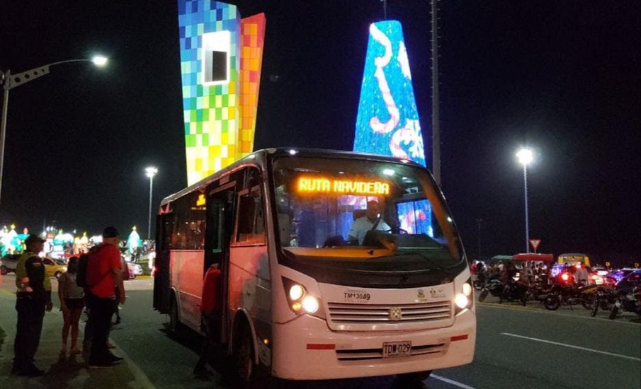 A partir del 7 de diciembre Transmetro implementa la ‘Ruta Navideña’