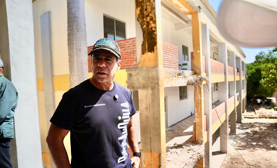 El Colegio Mayor de Barranquilla para señoritas pronto abrirá sus puertas: alcalde Char en inspección de obra