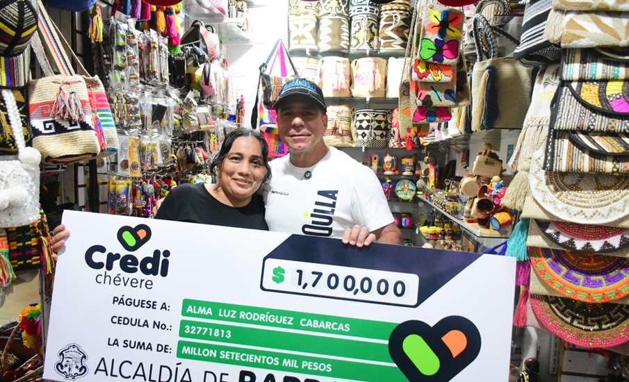 Con Credichévere, más vendedores informales y pequeños comerciantes en Barranquilla reciben estímulos para sus negocios