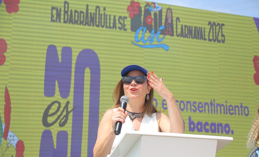 ONU Mujeres en el Carnaval de Barranquilla, respaldando campaña contra la violencia contra la mujer ‘No es No’