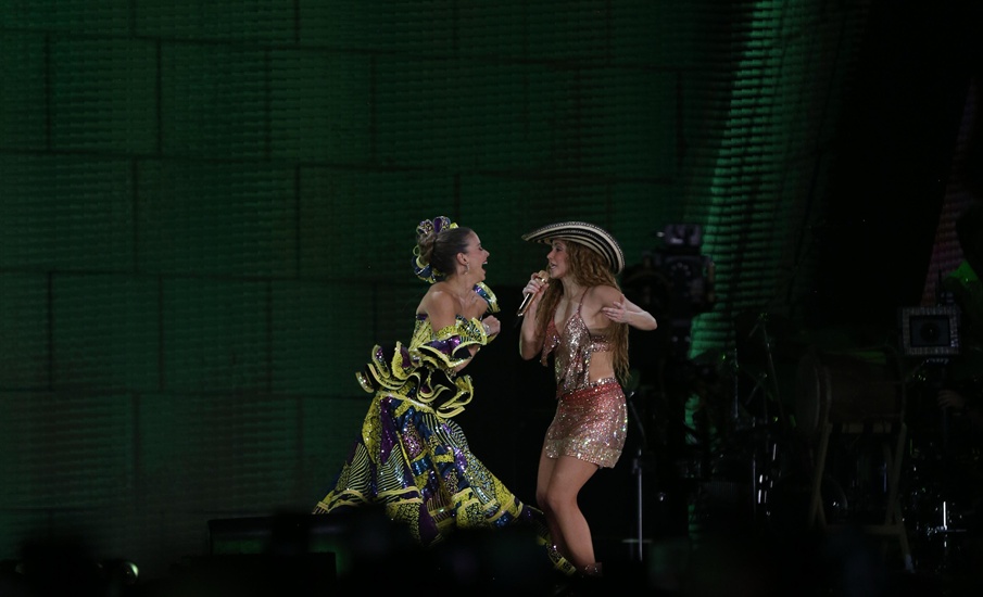 Reina del Carnaval Tatiana Angulo Fernández de Castro, invitada especial en el concierto de Shakira