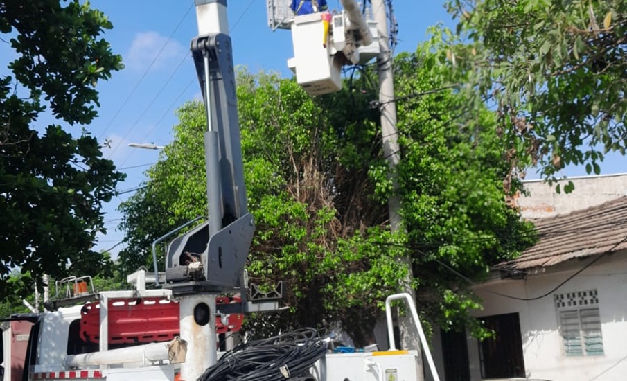 Air-e Intervenida adelanta trabajos eléctricos en el circuito San Francisco