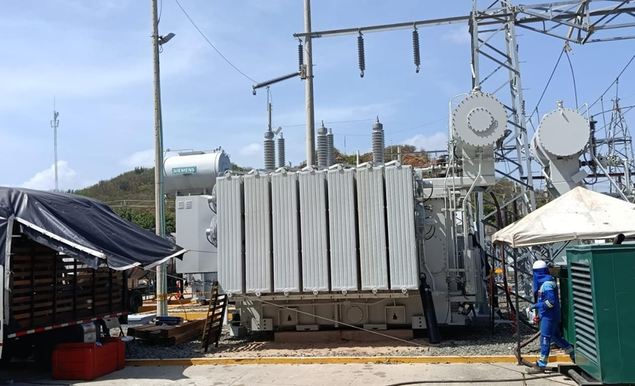 Trabajos eléctricos en la subestación Cordialidad
