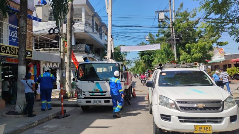 Trabajos eléctricos en los circuitos Caracolí 4 y 5