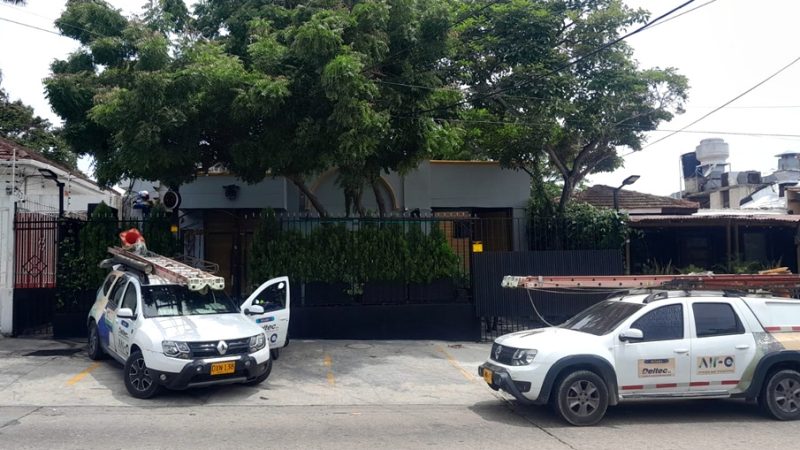 Instalación de nuevas redes eléctricas en el barrio Boston en Barranquilla