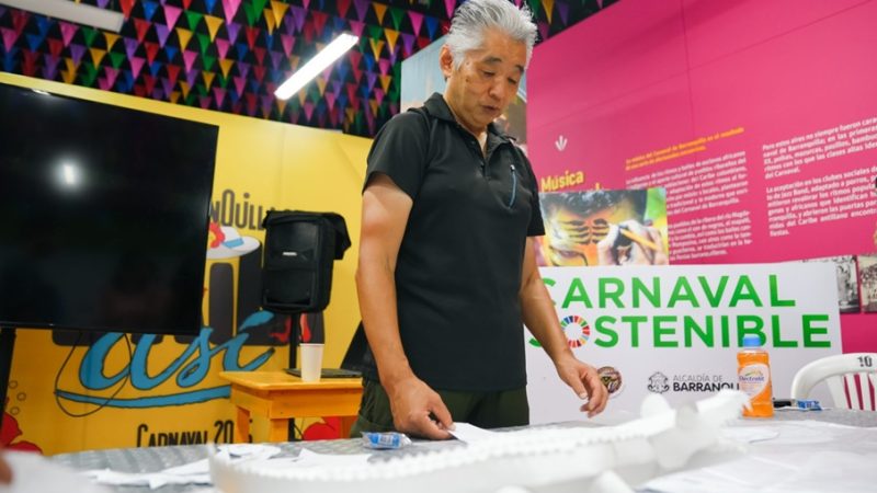 Carnaval de Barranquilla inicia taller de carrozas con técnica japonesa para un Carnaval más sostenible