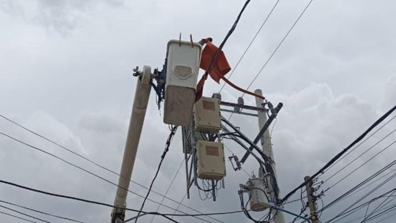 Air-e Intervenida adelanta trabajos en un sector de Altos del Parque en el norte de Barranquilla
