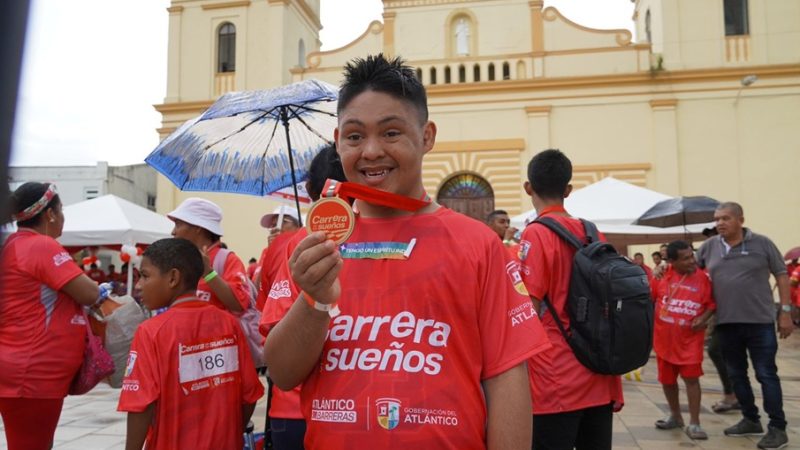Gobernación del Atlántico celebró la inclusión con la ‘Carrera de los Sueños’ en las calles de Sabanalarga