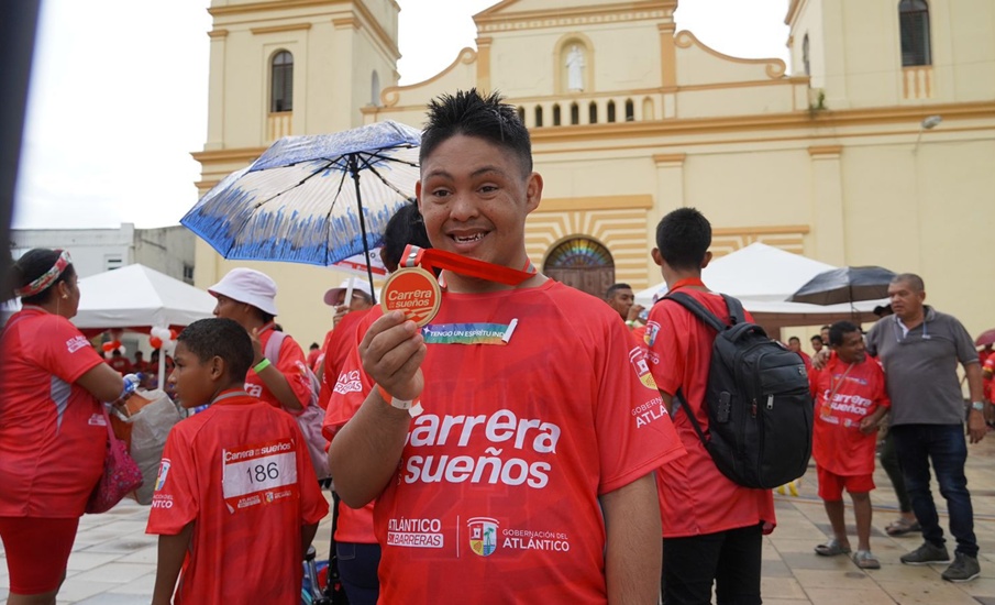 Gobernación del Atlántico celebró la inclusión con la ‘Carrera de los Sueños’ en las calles de Sabanalarga