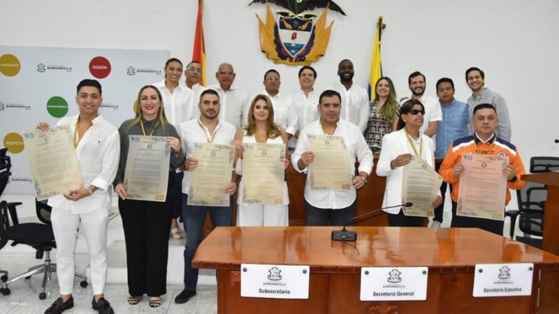 Concejo de Barranquilla Condecora a Ilustres Personalidades y Clausura Sesiones Ordinarias