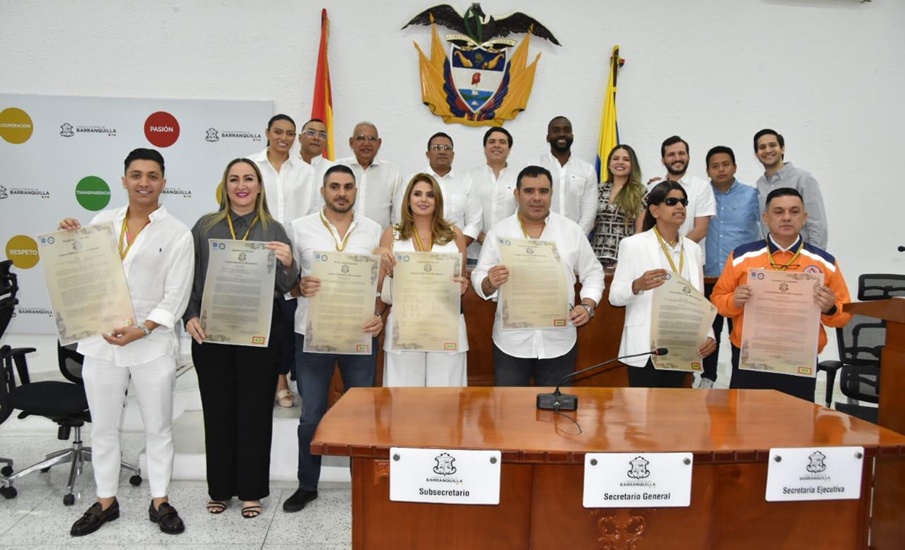 Concejo de Barranquilla Condecora a Ilustres Personalidades y Clausura Sesiones Ordinarias