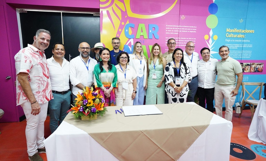 Carnaval de Barranquilla lidera manifiesto por el turismo sostenible junto a carnavales del Caribe y fiestas de Colombia